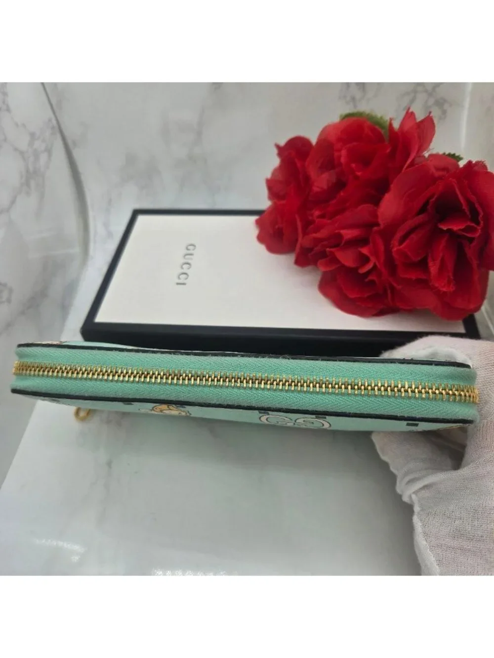 Gucci Wallet Animal Print Angela